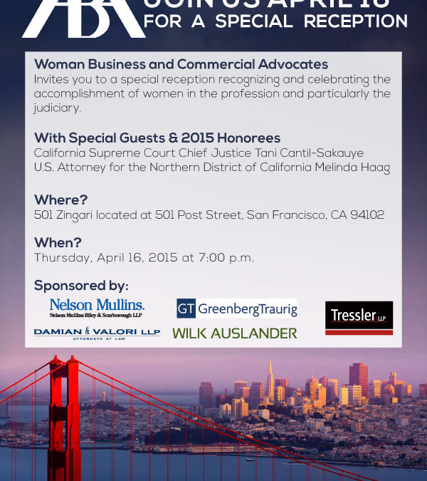 ABA Women Business Commercial Advocates Reception