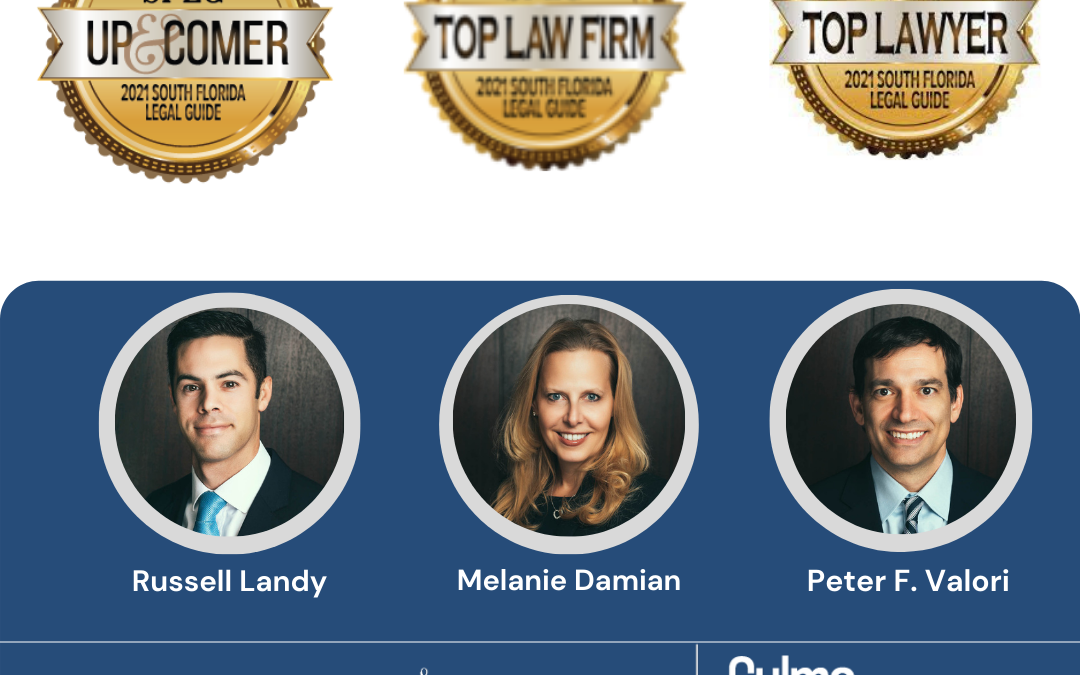 DV Culmo Attorneys recognized in South Florida Legal Guide 2021